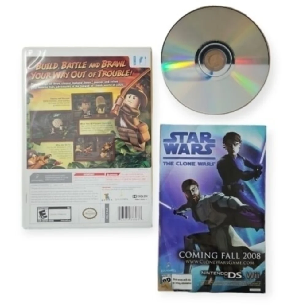 LEGO Indiana Jones: The Original Adventures (Nintendo Wii,‎ 2008) with Booklet